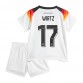 Prima Maglia Germania Wirtz 17 Euro 2024 Bambino